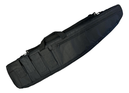 Funda Tactica Para Rifle Con Correa G-pro Color Negro Orientación De La Mano Zurdo/diestro