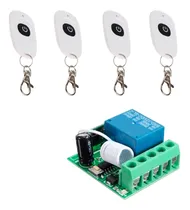 Comprar 4 Controles Remoto Inalámbricos 1rele 12-220v 10a 433mhz Kit