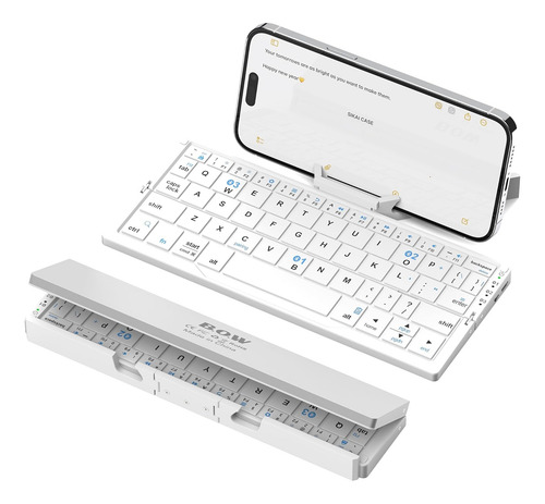 Teclado Bluetooth Mini Plegable Para Teléfonos De Tableta