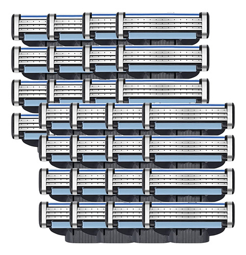 32 Unidades Cuchillas De Afeitar, Recambios Hojas De Afeitar