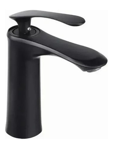 Llave Para Lavabo Monomando Mezclador Grifo Negro Mate