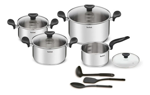 Set De Ollas Tefal Primary Cook 11 Piezas Acero Inox