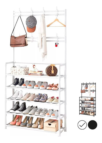 Zapatera Perchero Multi Organizador 5 Niveles Montable Rack