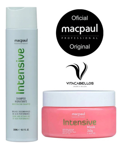 Kit Mascara Intensive E Shampoo Mac Paul Morango