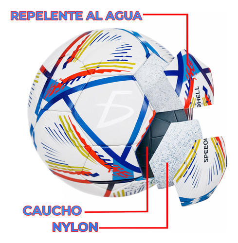 Pelota De Fútbol Ele-gate Dep.48.3 Nº 5 Color Blanco