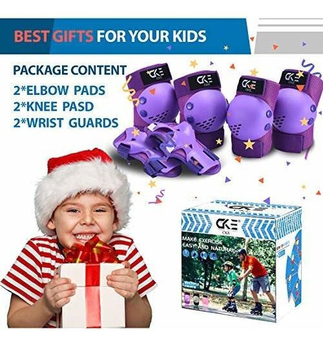 Cke Niños Rodilleras Coderas Protectores Para Niños Niñas 2-
