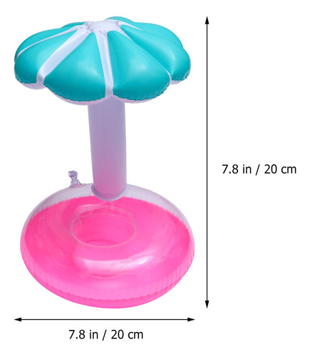 Soporte Inflable Para Piscina, 2 Portavasos Con 1 Unidad De