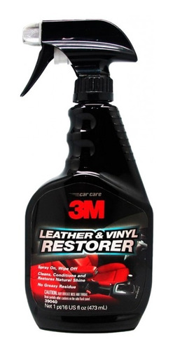 3m Revividor De Cuero Y Vinilo Leather & Vinyl Restorer Auto