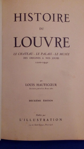  Historia Del Louvre  Louis Hatecoeur