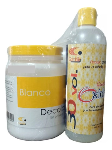 Gentil Oxide Polvo Decolorante  White 350g + Revelador