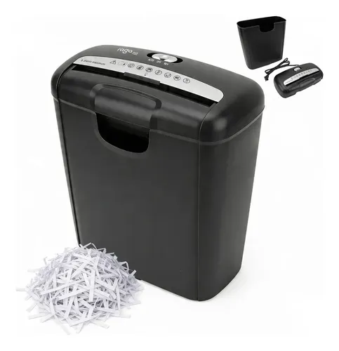 Trituradora de Papel Pequeña Con Capacidad de Almacenaje 10 L, Automática, Tritura Hasta 6 Hojas a la vez.