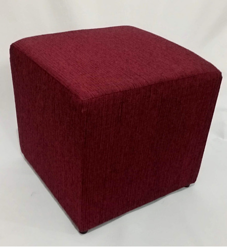 Imagen 6 de 10 de Puff Cubo Chenille De 1ra Comodos Economico Varios Colores
