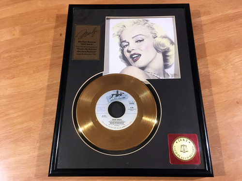 Cuadro Marilyn Monroe Heat Wave 24 Kt Gold Vinilo Ltd Usa