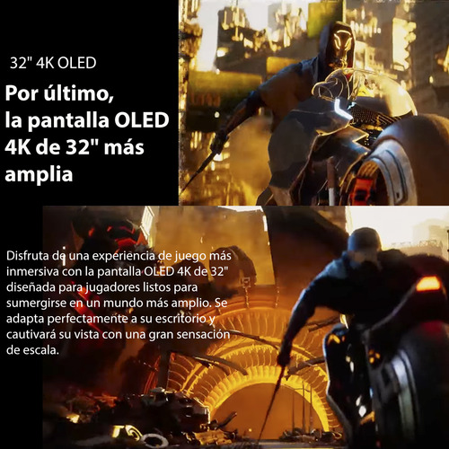 Monitor gaming UltraGear LG OLED de modo dual de 32" Pantalla 4K UHD, 0,03 ms (GtG), DisplayHDR True Black 400