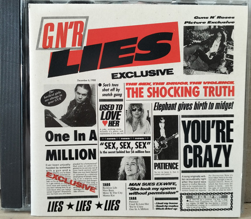 Cd Guns N Roses - Lies 1988 Geffen Importado