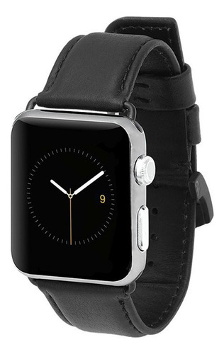 Correa D Cuero Case Mate Para Apple Watch Serie 9 45mm Negro