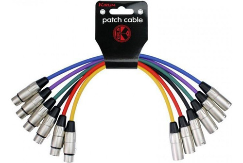 Patch Juego 6 Cables Microfono Colores 1m Xlr-xlr Mp6-480