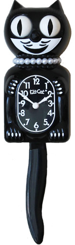 Reloj De Pared Clasico Negro Kit-cat Klock Ee. Uu.
