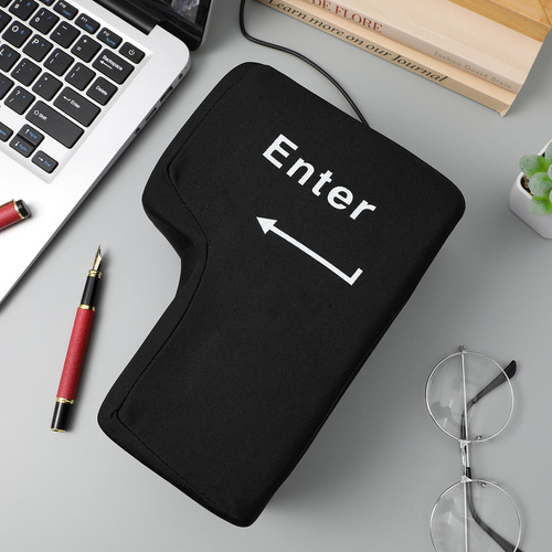 Cojín Big Enter Key Con Usb Para Aliviar El Estrés De La Ofi