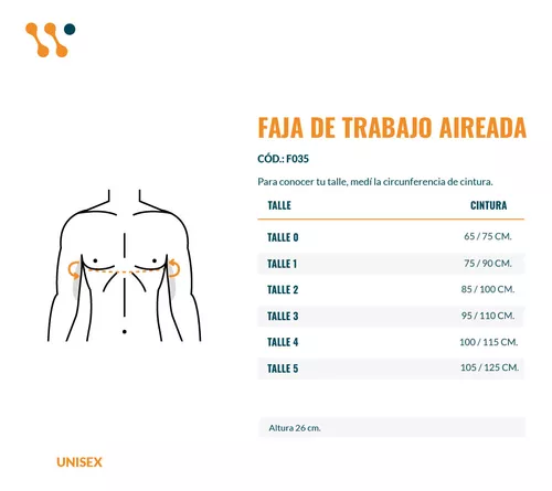 Faja Lumbar Trabajo Seguridad Ballenada Reforzada Reflex