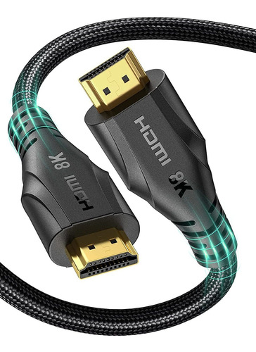 Cable Hdmi 8k 2.1 Largo 15ft5m, Hd  48gbps Cable Trenza...