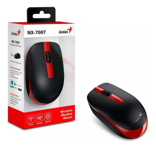 Mouse Inalámbrico Marca Genius Nx-7007 Bateria Aa Alcalina