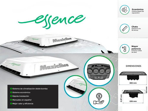 Imagen 4 de 10 de Climatizador Evaporativo Frio Maxiclima Essence Camion 12v
