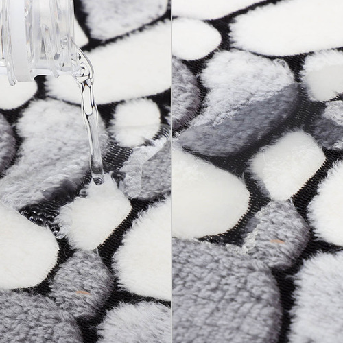 Alfombras De Baño De Espuma Viscoelástica Con Rayas Gruesas