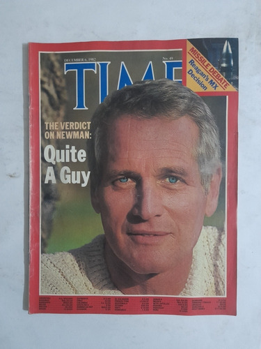 Revista Time Paul Newman , Reagan , Año 1982