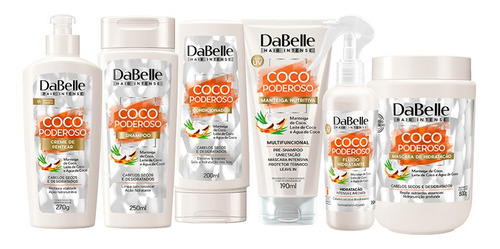 Kit Dabelle Hair Intense Coco Poderoso Full 800g (6 Produtos