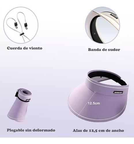 Sombrero Sol Uv Protección Gorra Deportiva De Moda Plegable