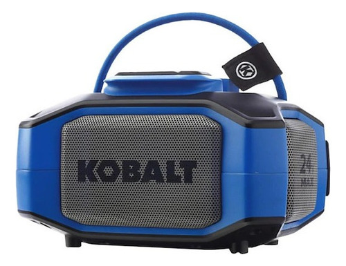 Bocina Portatil Kobalt Para Exteriores, 24v, No Incl Bat Color Azul