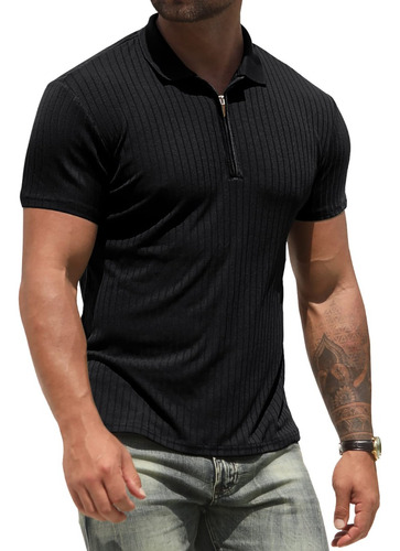 Playera Tipo Polo Calidad Moda Casual Para Hombre Slim Fit