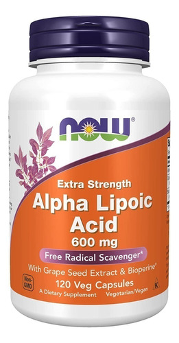 Alpha Lipoic Acid 600mg 120caps,