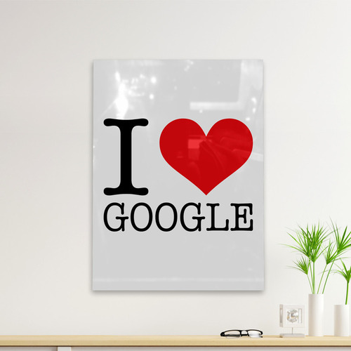 Cuadro Deco I Love Google (d0803 Boleto.store)