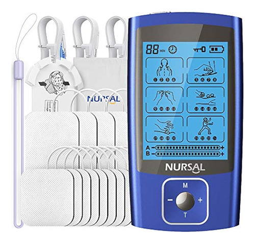 Nursal 24 Modos Dual Channel Tens Ems Unidad Estimulador Mus