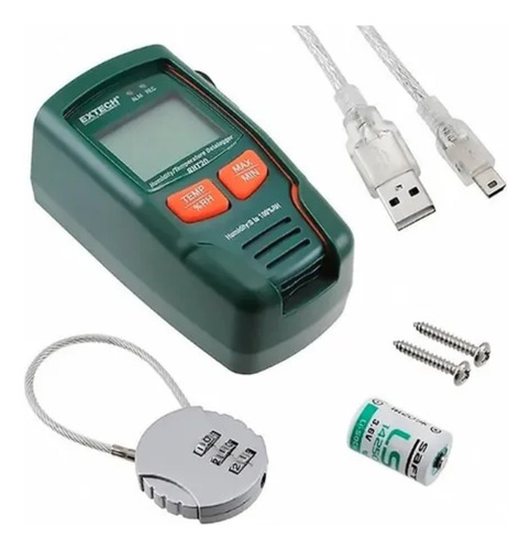 Registrador De Temperatura Y Humedad Datalogger Extech Rht20
