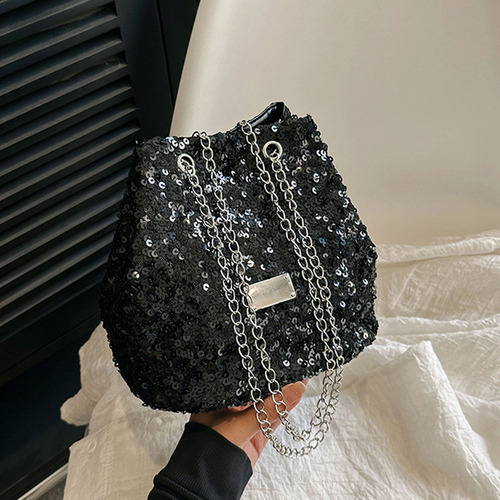Nuevo Bolso Bandolera Transpirable Con Lentejuelas For