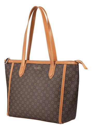 Bolsa Tote Enso Mujer Eb244120ttm Monograma Café