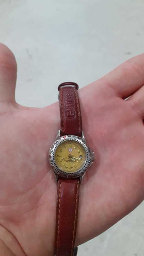 Relógio De Pulso Guess Pulseira Vermelha