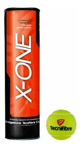 Tecnifibre X One - Pelota De Tenis - Atp Tarro De 4 Pelotas