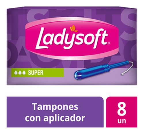 Tampones Ladysoft Absorción Super 8un