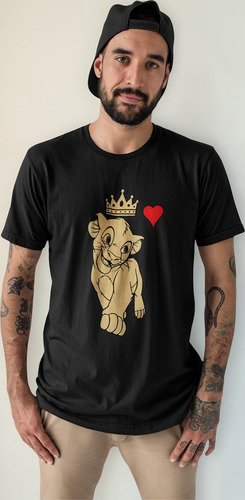 2 Playeras Pareja Duo Novios El Rey Leon Simba Nala Reyna