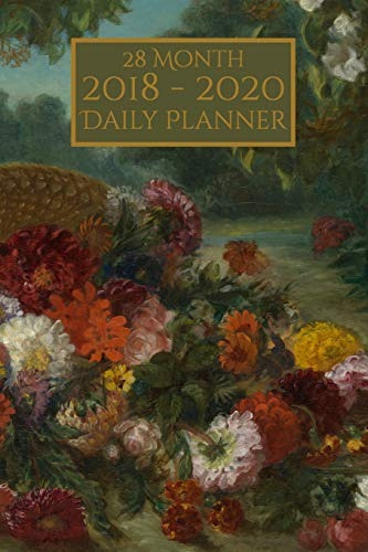 20182020 28 Month Daily Planner Beautiful Flower Themed Dail