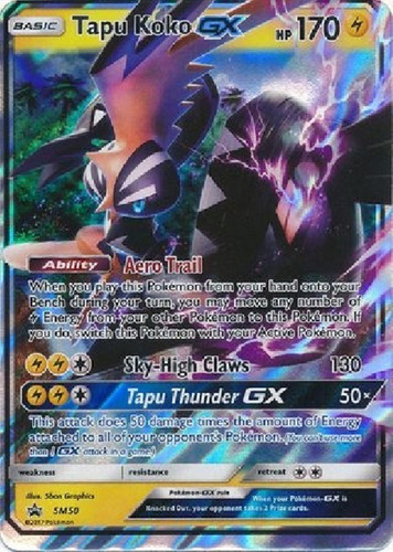 Tapu Koko Gx Sm50 Promo Ultra Raro Pokemon Tcg