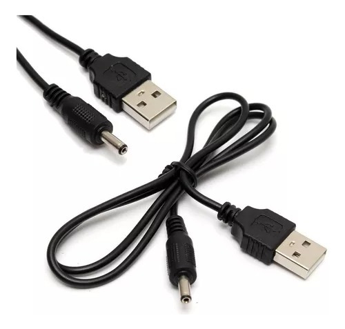 10 Unidades Cable Usb A Ficha Pin 3.5x1.3mm. Alimentación 5v