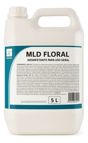 Mld Floral Desinfetante Concentrado Spartan 5 Litros