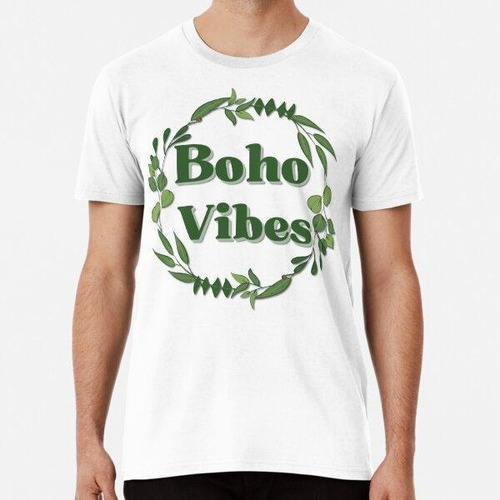 Remera Guirnalda De Primavera Verde Boho Vibes Algodon Premi