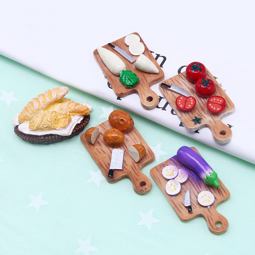 Juego De Comida Para Casa De Muñecas En Miniatura 1:12,