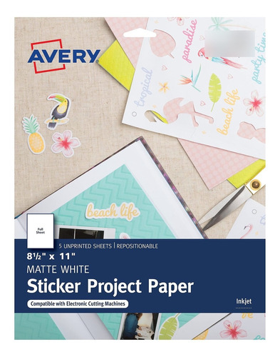 Avery Sticker Project Paper 100pieza Etiqueta Autoadhesiva D